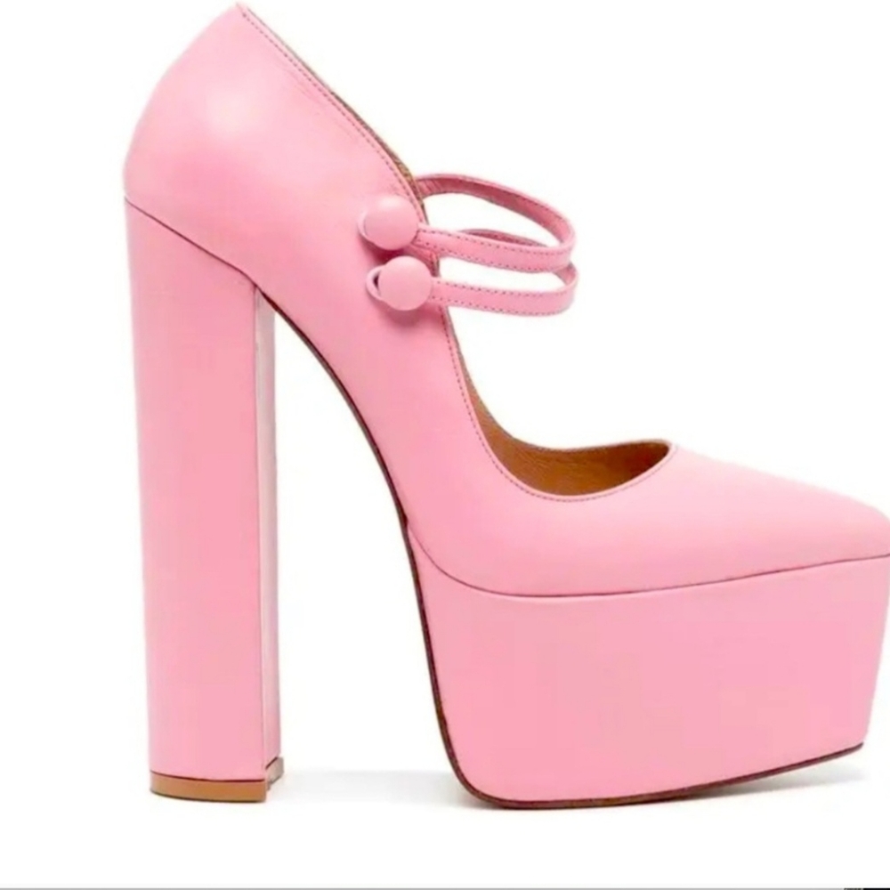 Andrea Wazen Double Jeu Platform Heels